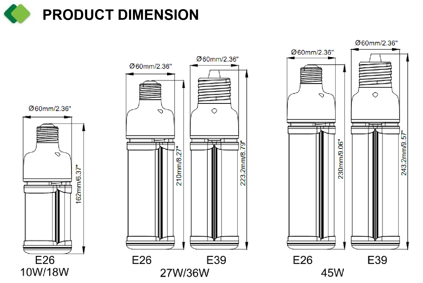 NEW G5 Corn Lamps