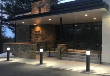 22W Round Flat Top Bollard