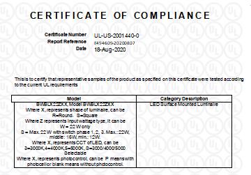 UL IFAM E494609 Bollard Light
